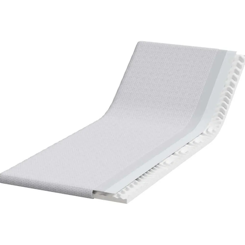 Linnengoed*vidaXL matrastopper Wit 80 x 200 cm Jacquard Stof
