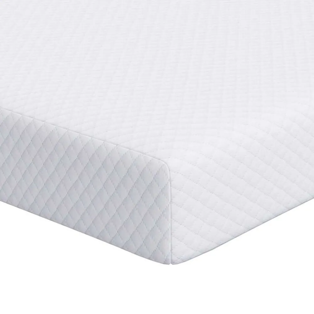 Linnengoed*vidaXL matrastopper Wit 80 x 200 cm Jacquard Stof