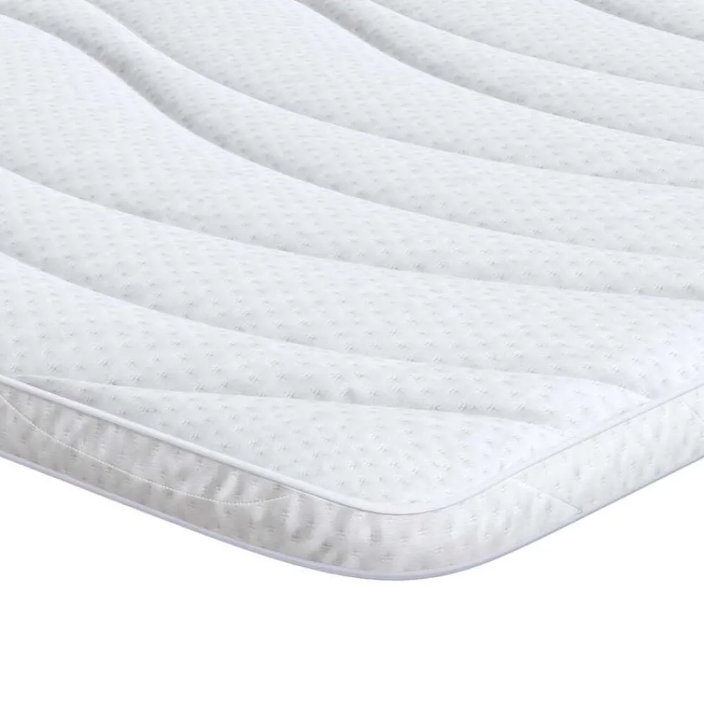 Linnengoed*vidaXL matrastopper Wit 70 x 200 cm Gebreide Stof