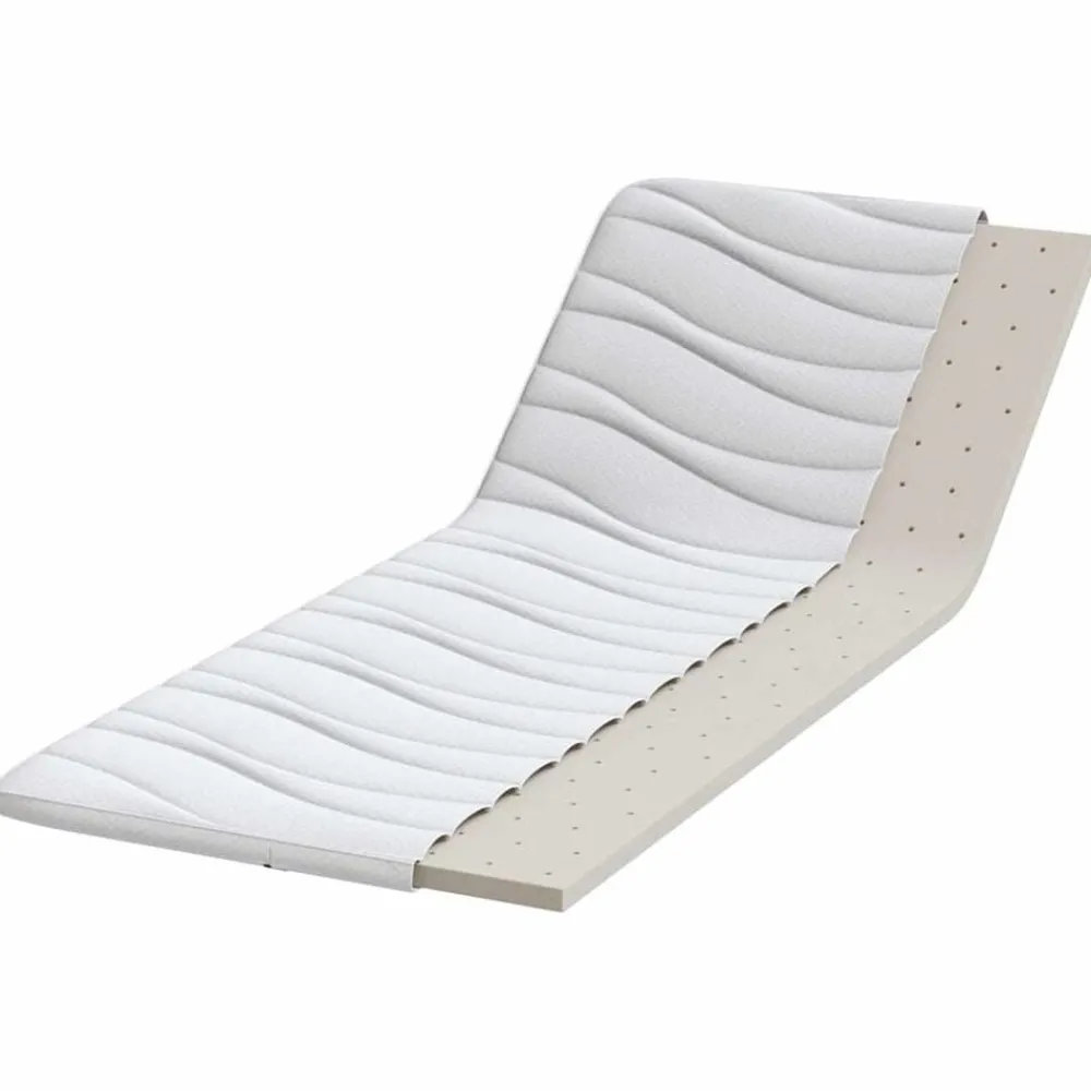 Linnengoed*vidaXL matrastopper Wit 70 x 200 cm Gebreide Stof