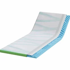 Linnengoed*vidaXL matrastopper Wit en Groen 80 x 200 cm Jacquard Stof