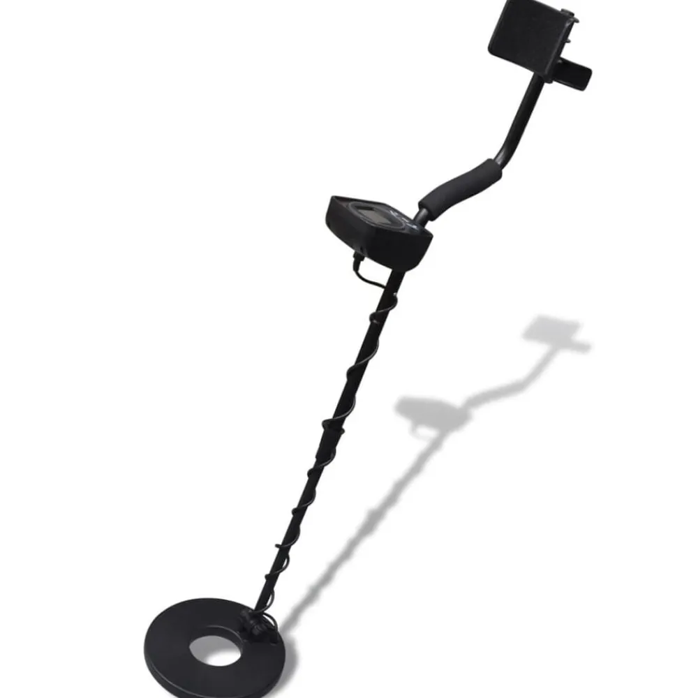 Detectieapparaten & Bevestigingsmiddelen*vidaXL Metaaldetector met LCD-scherm zoekschijf 21cm zoekdiepte 300cm