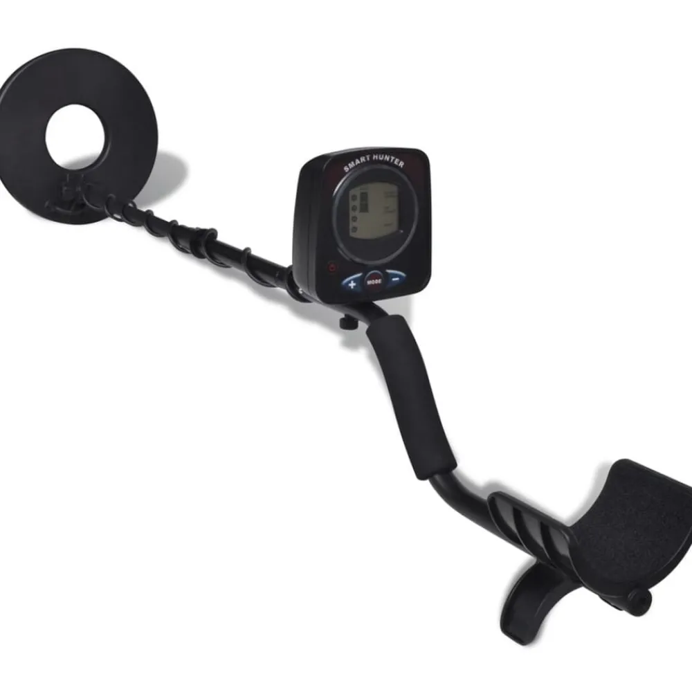 Detectieapparaten & Bevestigingsmiddelen*vidaXL Metaaldetector met LCD-scherm zoekschijf 21cm zoekdiepte 300cm