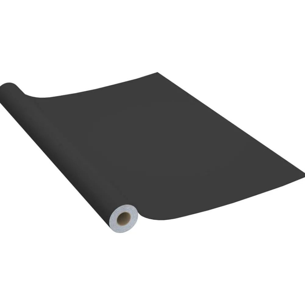 Woon- & Tuinaccessoires*vidaXL Meubelfolie zelfklevend 500x90 cm PVC Zwart