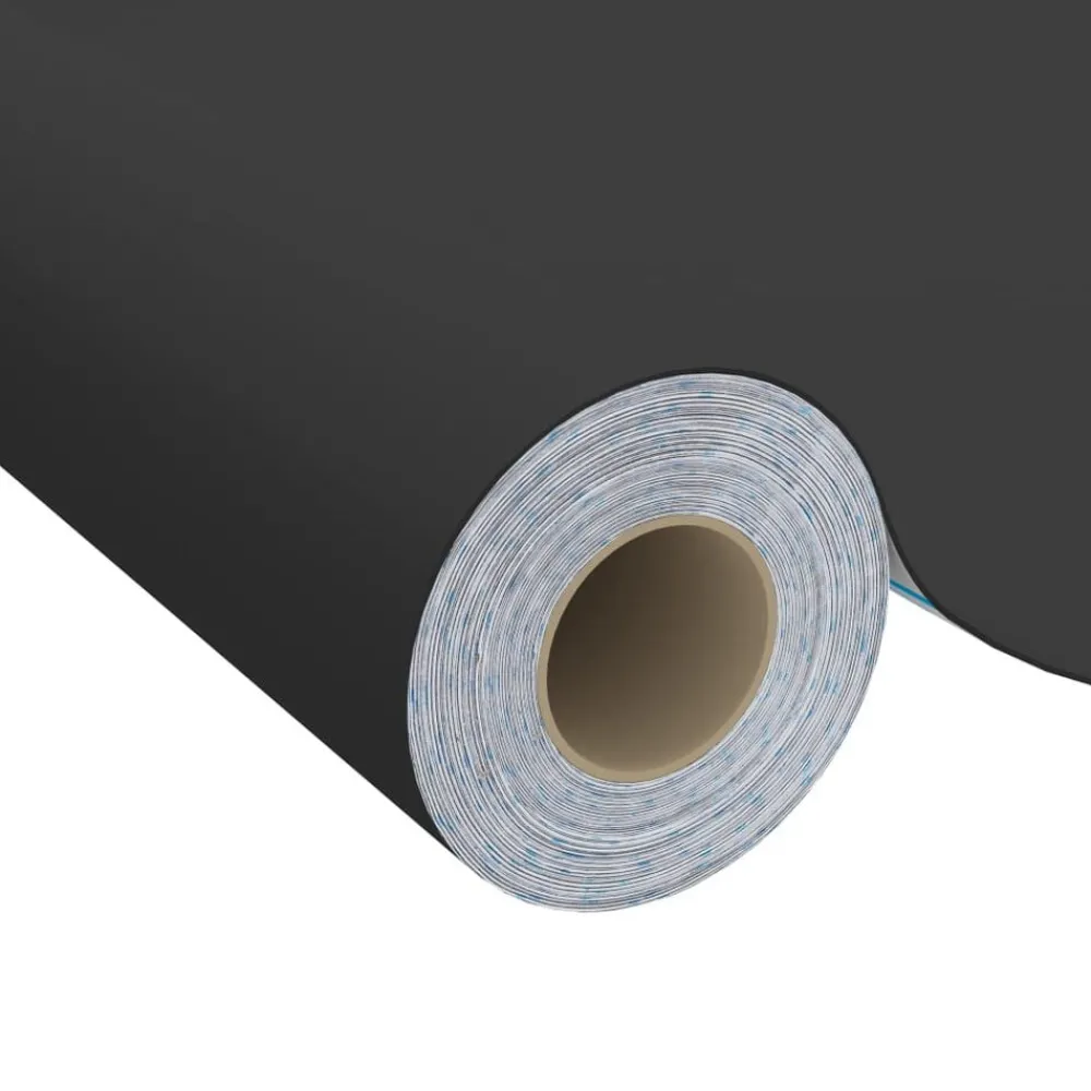 Woon- & Tuinaccessoires*vidaXL Meubelfolie zelfklevend 500x90 cm PVC Zwart