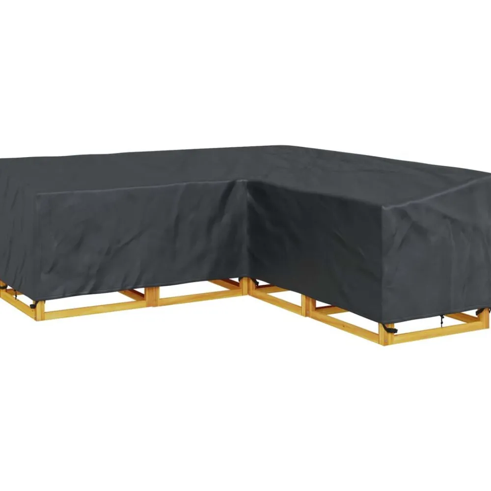 Accessoires Voor Tuinmeubelen*vidaXL Meubelhoes Zwart 235 x 235 x 85 cm 210D Oxford Stof