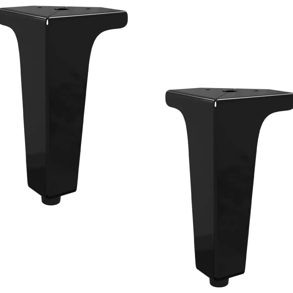 Meubelpoten 2 pcs Zwart 54,1 x 54,1 x 100 mm IJzer>vidaXL