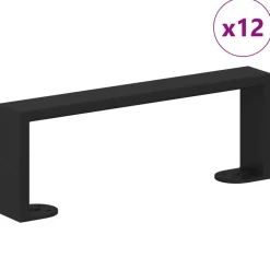 Meubelpoten 12 pcs Zwart 281 x 40,5 x 100 mm IJzer>vidaXL Online
