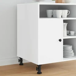 Meubelpoten Verstelbaar 2 pcs Zwart 46 x 46 x 128 mm PP>vidaXL Best