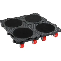 Meubelrollers 4 st met lifter 13,5x13,5x4,2 cm 300 kg zwart><noscript><img width=
