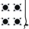Meubelrollers 4 st met lifter 15,5x15,5x5,5 cm staal 1000 kg>vidaXL Outlet