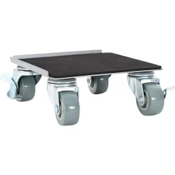 Meubelrollers 4 st met lifter 13,5x13,5x6 cm staal 1300 kg>vidaXL