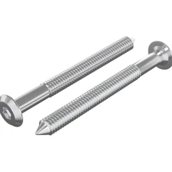 Meubelschroeven 2 pcs Zilver M6 x 60 mm Staal>vidaXL Discount