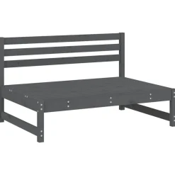 Tuinmeubelen*vidaXL Middenbank 120x80 cm massief grenenhout grijs Grijs grenenhout