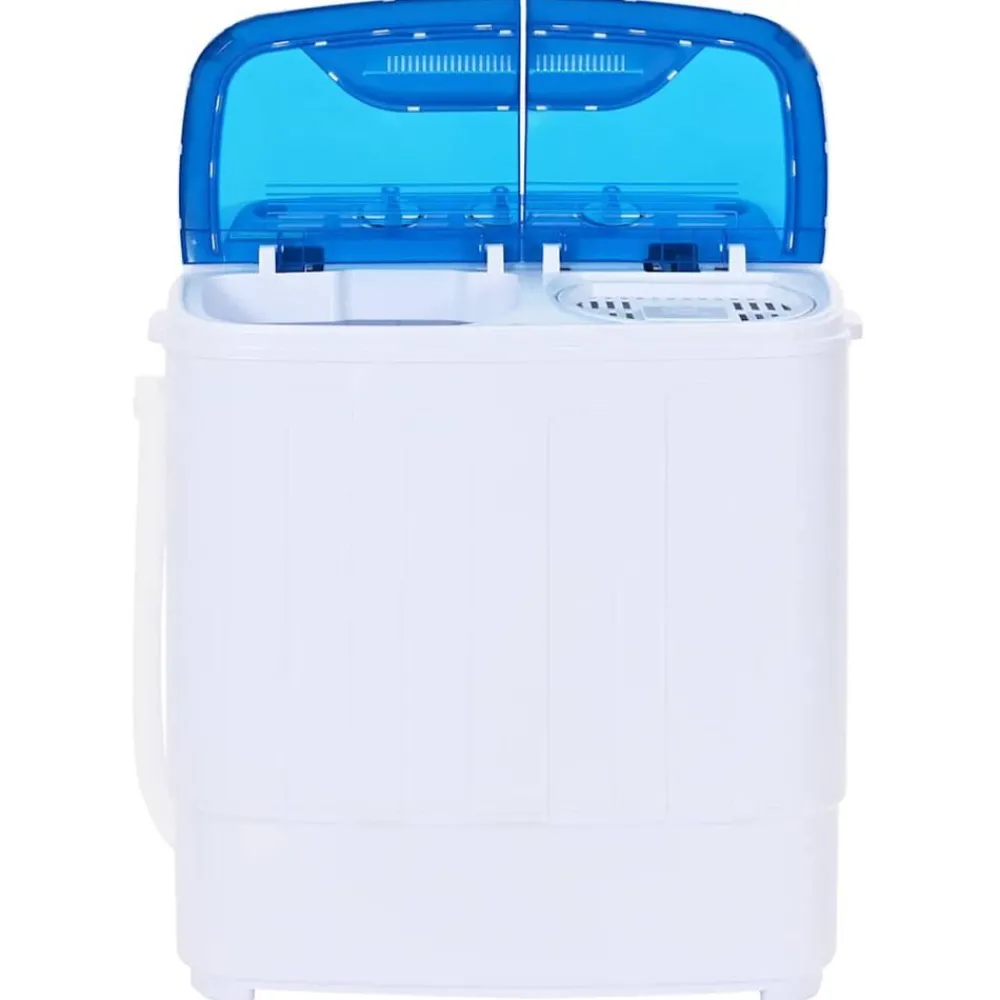 Huishoudelijke Apparaten*vidaXL Mini wasmachine met dubbele trommel 5,6 kg