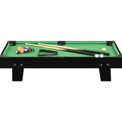 Binnenspelletjes*vidaXL Minipooltafel 3 Feet 92x52x19 cm Zwart en groen