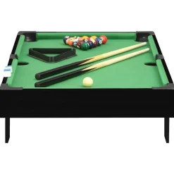 Binnenspelletjes*vidaXL Minipooltafel 3 Feet 92x52x19 cm Zwart en groen