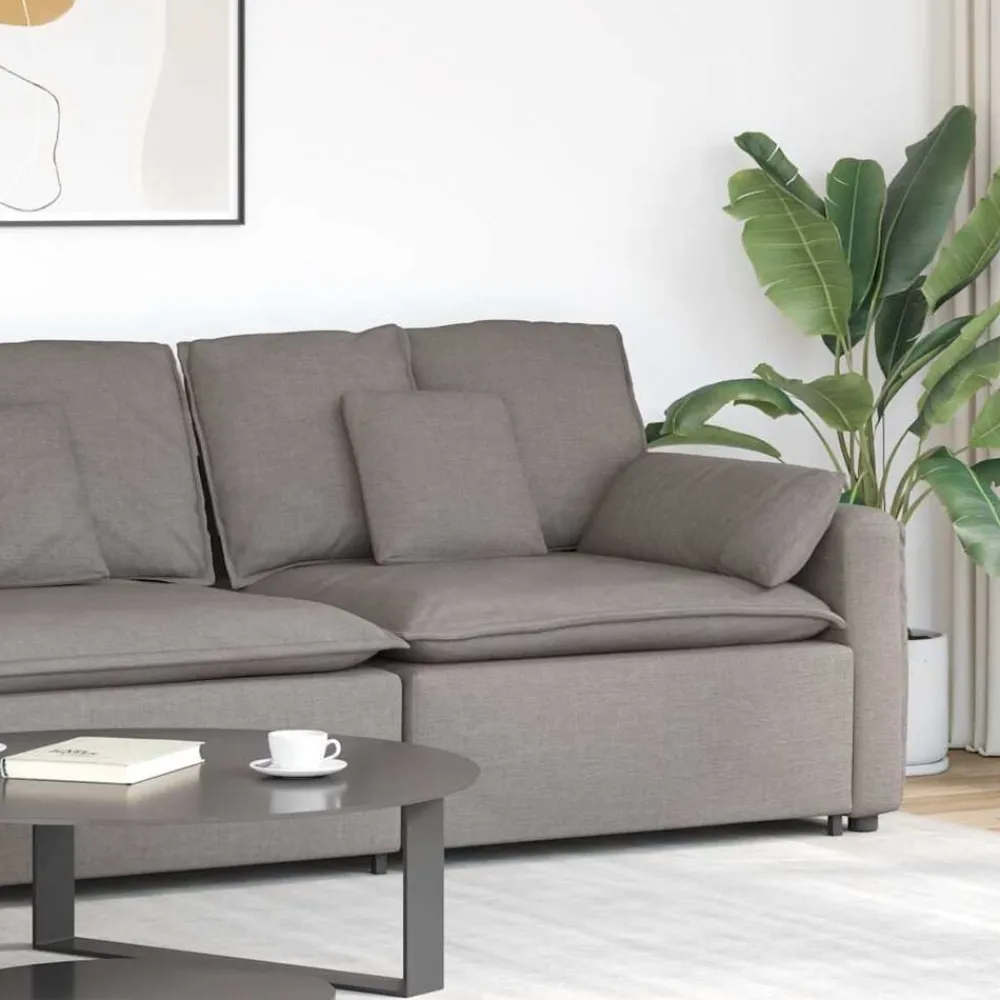 Modulaire bank Armleuning eindmodule met kussens 100 cm>vidaXL Sale