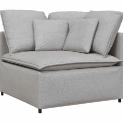 Modulaire bank met kussens stof wolk grijs><noscript><img width=