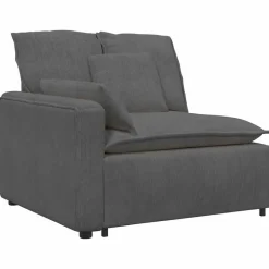 Accessoires Voor Stoelen En Banken*vidaXL Modulaire bank met kussens Donkergrijs