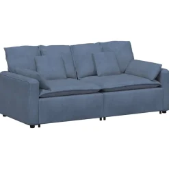 Accessoires Voor Stoelen En Banken*vidaXL Modulaire bank met kussens Blauw