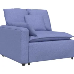 Accessoires Voor Stoelen En Banken*vidaXL Modulaire bank met kussens Jeansblauw