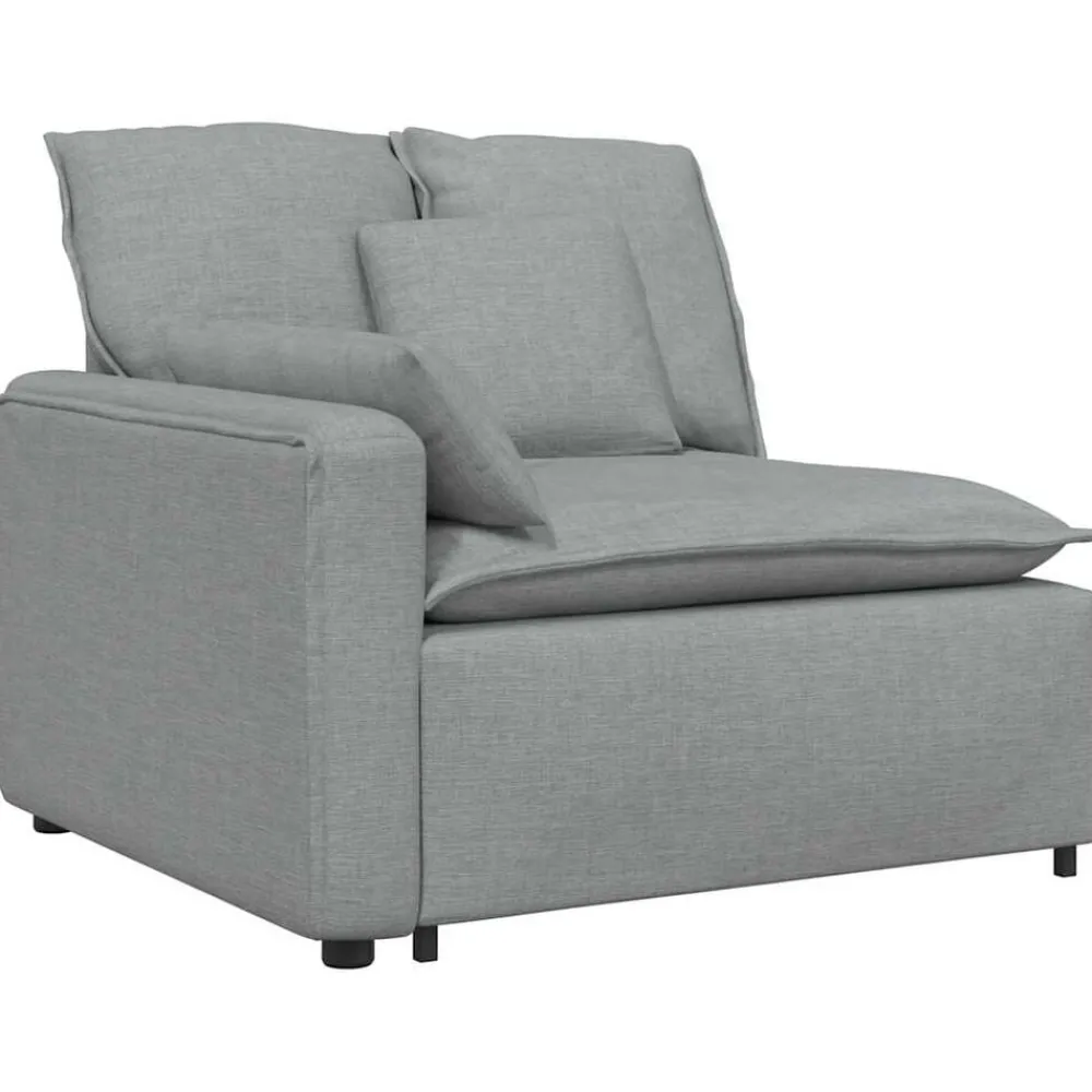 Accessoires Voor Stoelen En Banken*vidaXL Modulaire bank met kussens Lichtgrijs