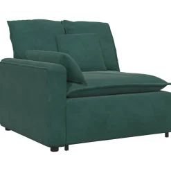 Accessoires Voor Stoelen En Banken*vidaXL Modulaire bank met kussens Donkergroen