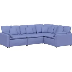 Modulaire bank met kussens stof>vidaXL