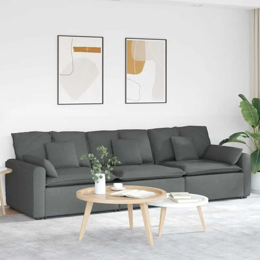 Modulaire bank met kussens>vidaXL