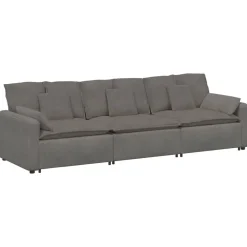 Accessoires Voor Stoelen En Banken*vidaXL Modulaire bank met kussens Lichtgrijs