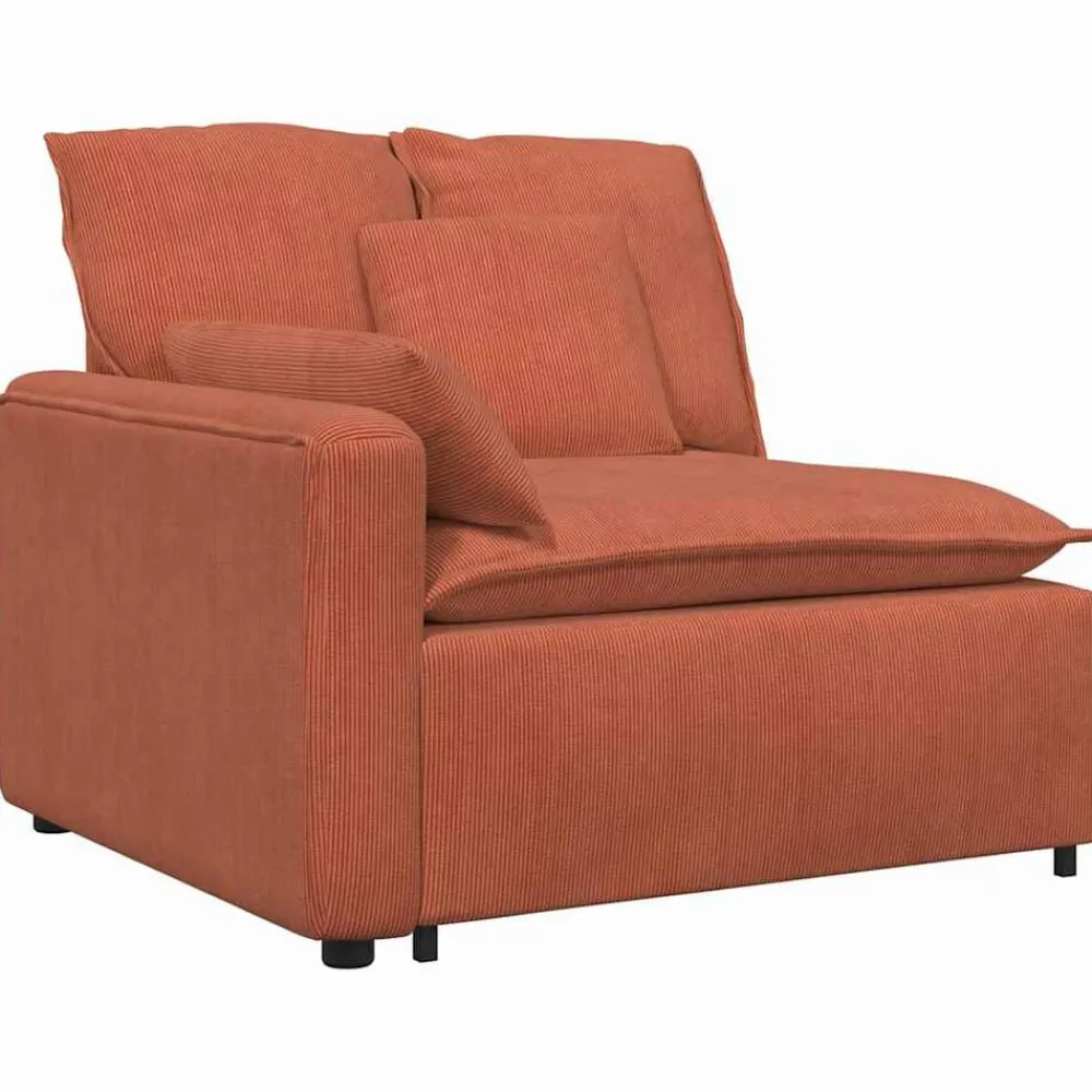 Accessoires Voor Stoelen En Banken*vidaXL Modulaire bank met kussens oranje Rood
