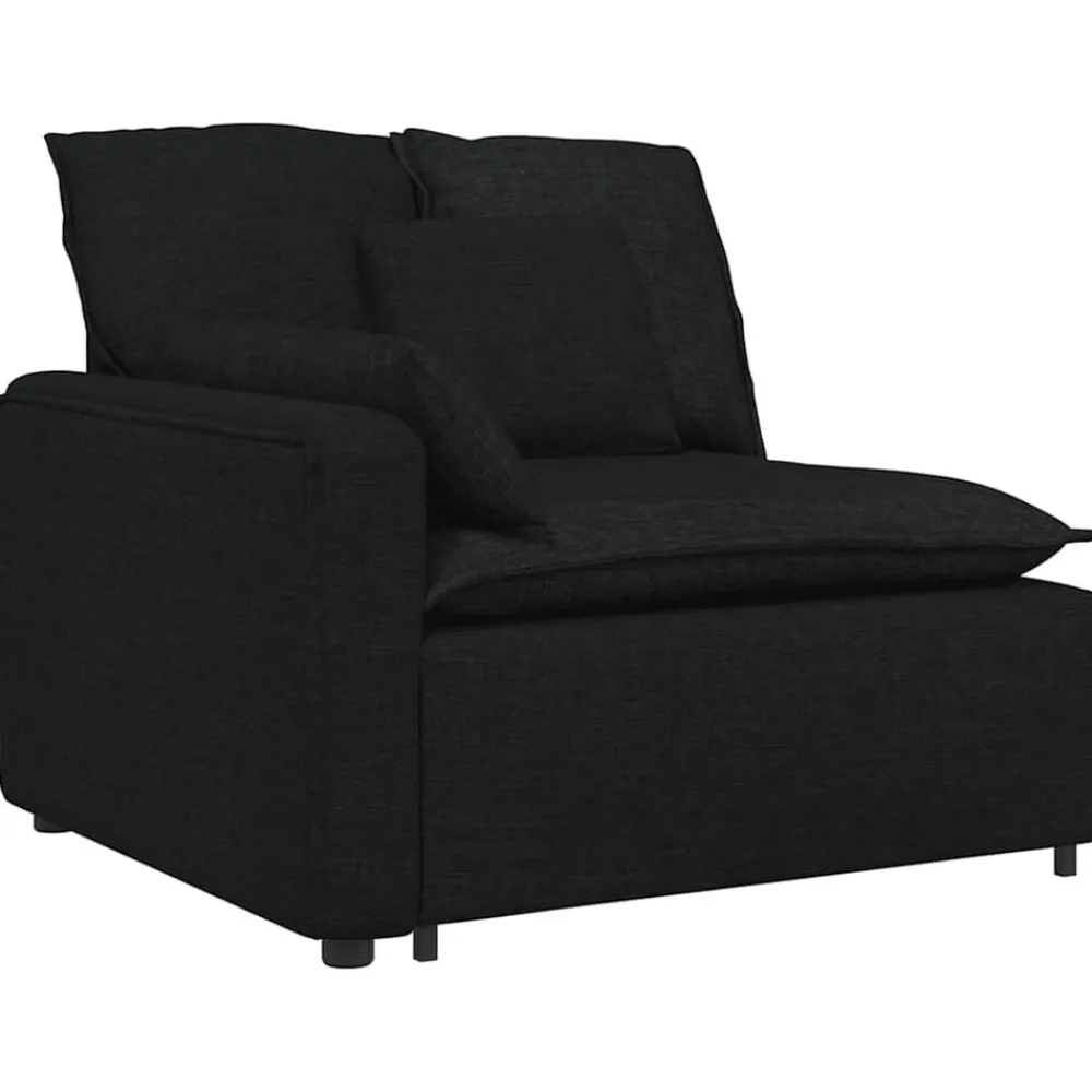 Accessoires Voor Stoelen En Banken*vidaXL Modulaire bank met kussens Zwart