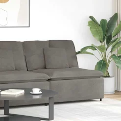 Accessoires Voor Stoelen En Banken*vidaXL Modulaire bank middenmodule met kussens 100 cm Lichtgrijs