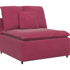 Accessoires Voor Stoelen En Banken*vidaXL Modulaire bank middenmodule met kussens 100 cm Wijnrood