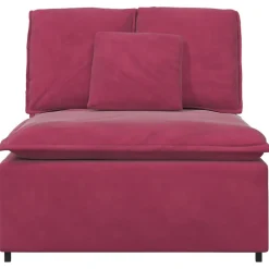 Accessoires Voor Stoelen En Banken*vidaXL Modulaire bank middenmodule met kussens 100 cm Wijnrood