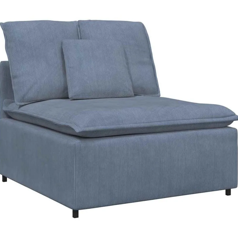 Accessoires Voor Stoelen En Banken*vidaXL Modulaire bank middenmodule met kussens 100 cm Blauw