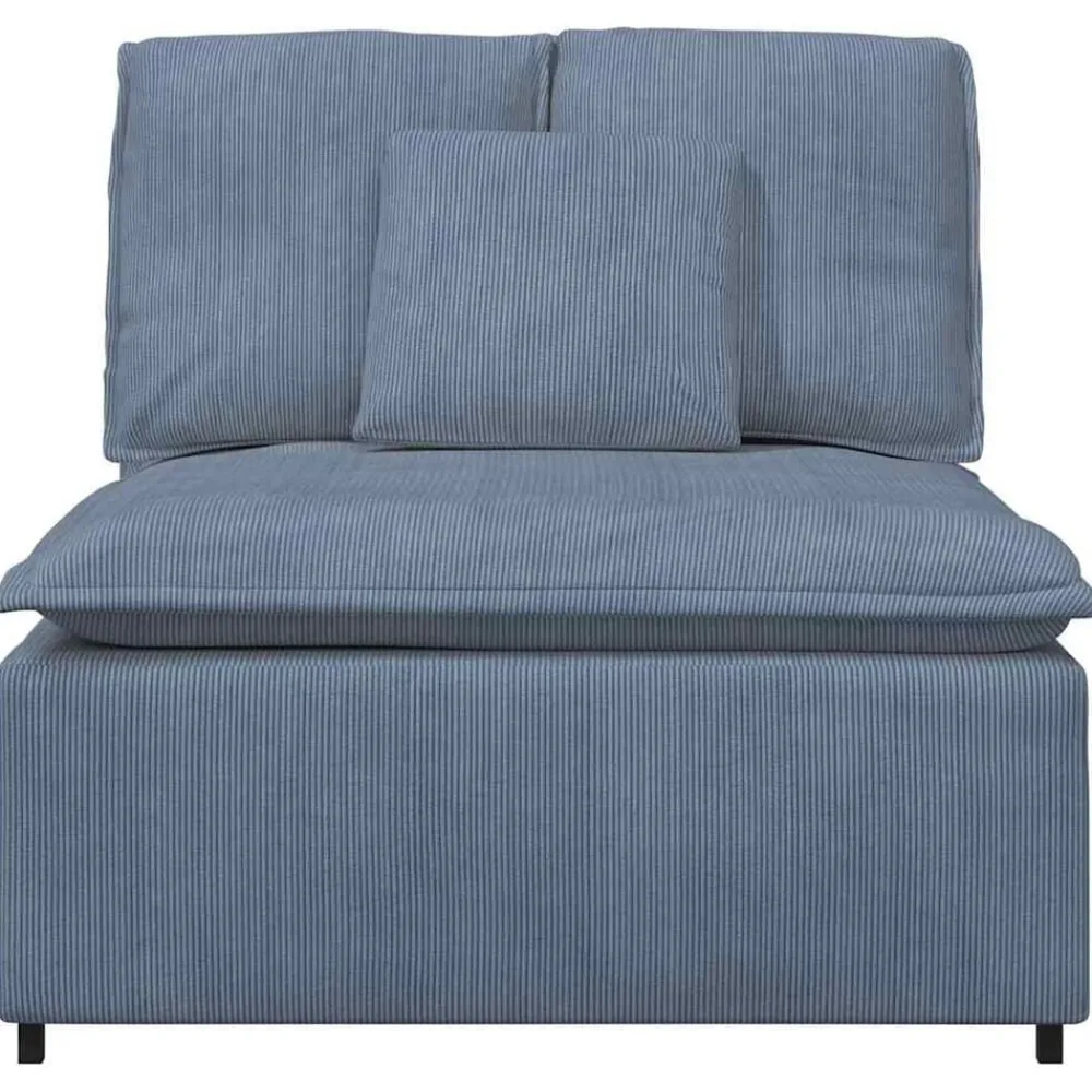 Accessoires Voor Stoelen En Banken*vidaXL Modulaire bank middenmodule met kussens 100 cm Blauw
