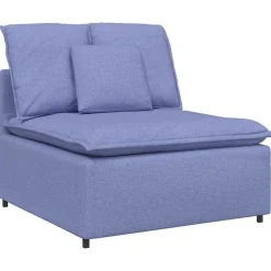 Modulaire bank middenmodule met kussens 100 cm spijkerblauw>vidaXL Sale