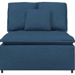 Accessoires Voor Stoelen En Banken*vidaXL Modulaire bank middenmodule met kussens 100 cm Blauw