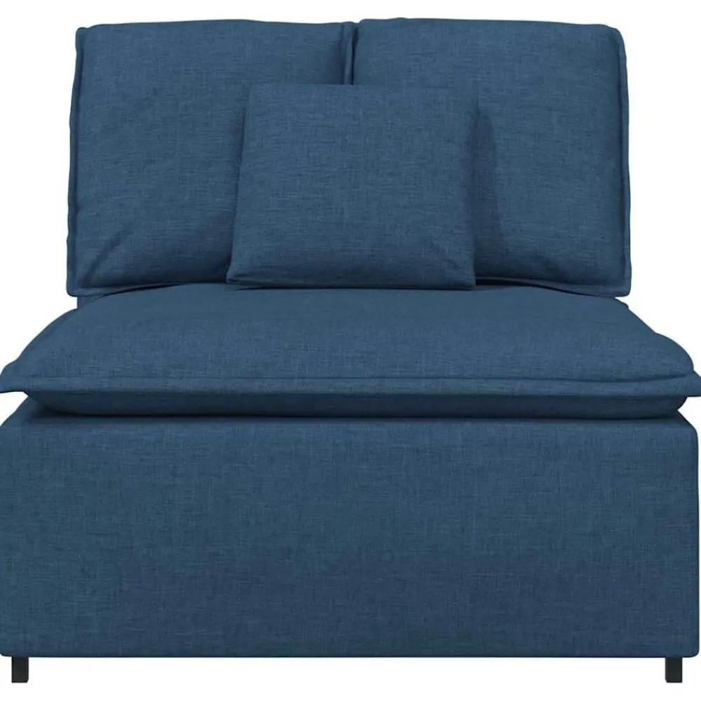 Accessoires Voor Stoelen En Banken*vidaXL Modulaire bank middenmodule met kussens 100 cm Blauw