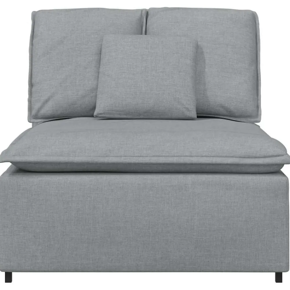 Accessoires Voor Stoelen En Banken*vidaXL Modulaire bank middenmodule met kussens 100 cm Lichtgrijs