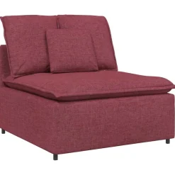 Accessoires Voor Stoelen En Banken*vidaXL Modulaire bank middenmodule met kussens 100 cm Wijnrood