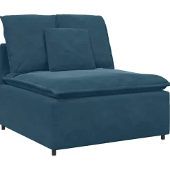 Accessoires Voor Stoelen En Banken*vidaXL Modulaire bank middenmodule met kussens 100 cm Blauw