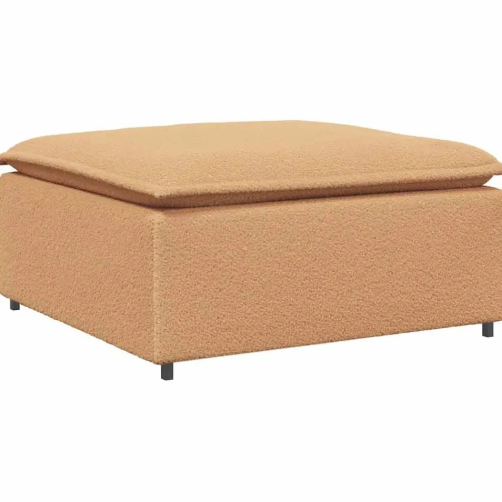 Accessoires Voor Stoelen En Banken*vidaXL Modulaire bank voetenbank module 100x100x48 cm Beige