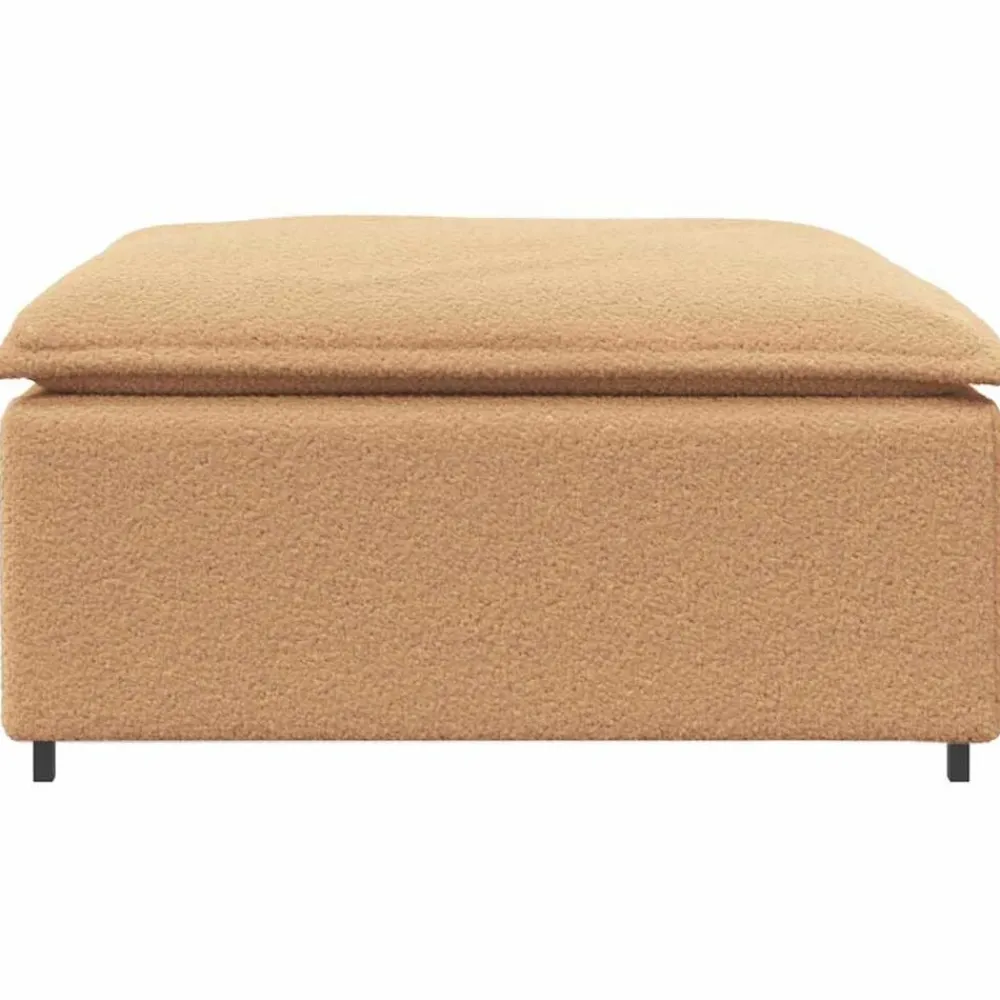 Accessoires Voor Stoelen En Banken*vidaXL Modulaire bank voetenbank module 100x100x48 cm Beige
