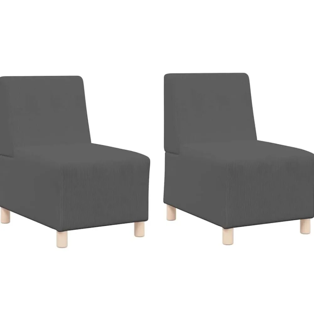 Modulaire Bankeenheid Armlos 2 pcs 55 x 74 x 82 cm>vidaXL Hot