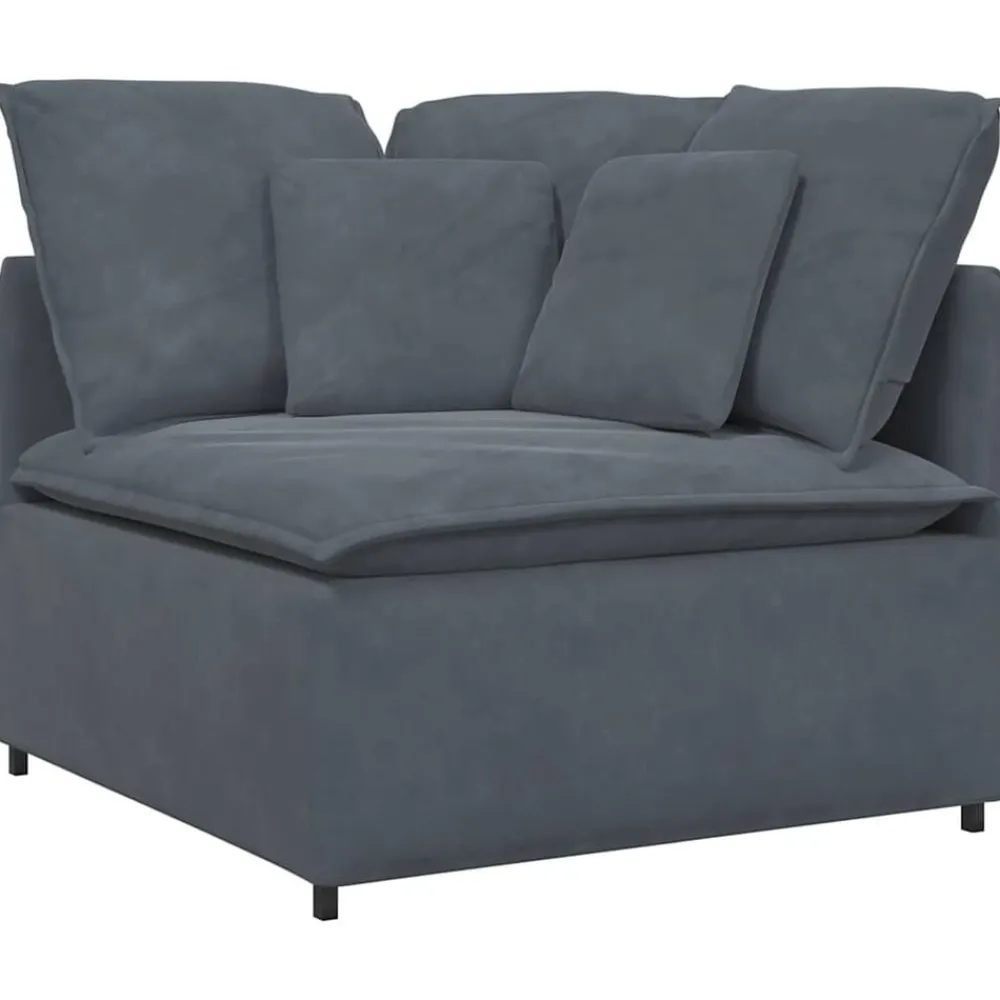 Modulaire hoekbank met kussens 100 cm>vidaXL Outlet