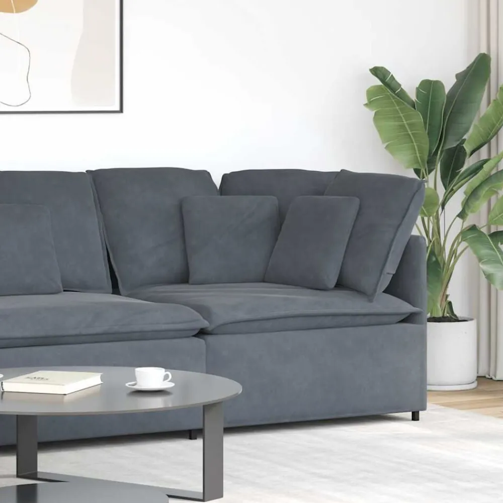 Modulaire hoekbank met kussens 100 cm>vidaXL Outlet