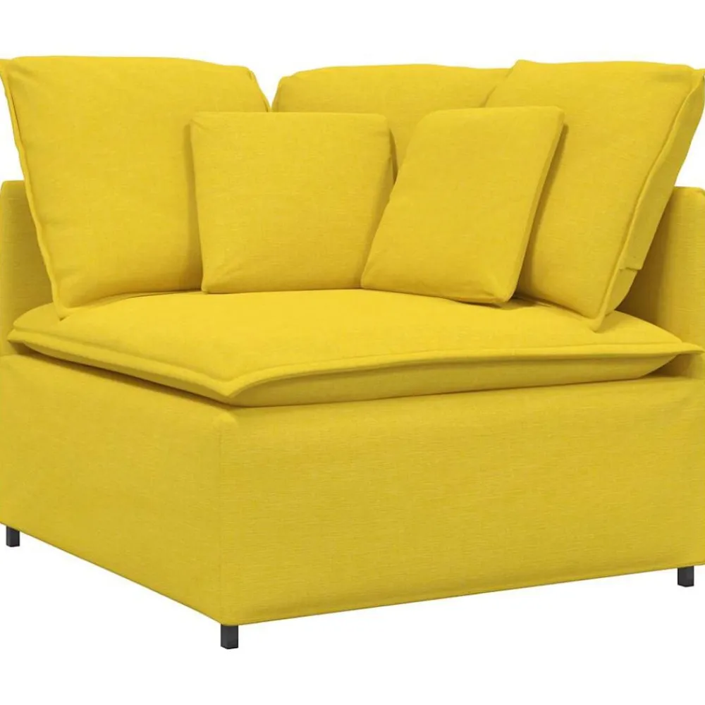 Modulaire hoekmodule bank met kussens 100 cm>vidaXL Sale